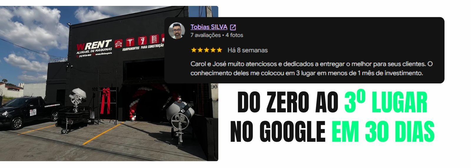 Locadora em Ribeirão Preto: do zero ao 3º lugar no Google em 30 dias
